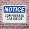 Signmission Compressed Gas Inside OSHA Notice Sign, Plastic, 10in W x 7in L, 2PK OS-2PACK-NS-P-710-L-10750 - alternate 7